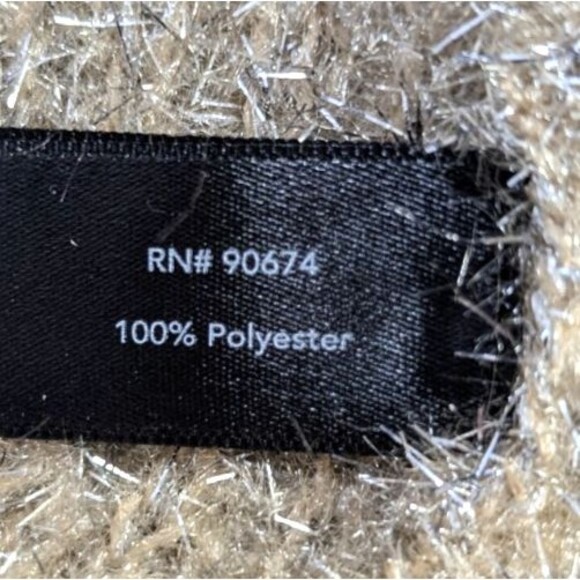 Boston Proper Womens XS Gold Metallic Cowl Neck Pullover Holiday Sweater Festive - Picture 4 of 16